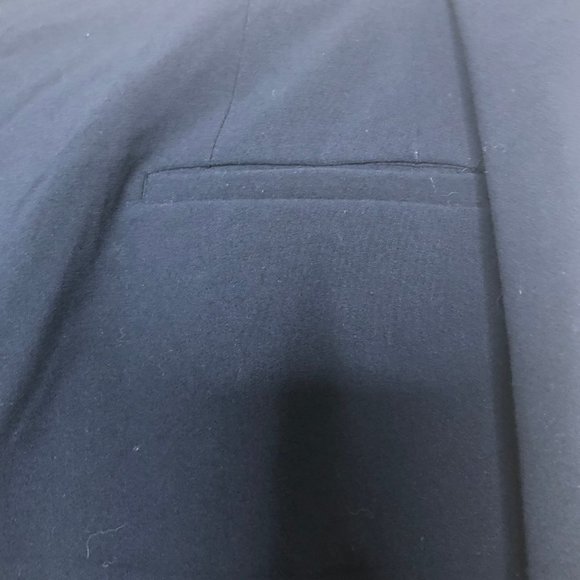 AVENUE Navy Side Zip Career Dress Stretch Pants 16 Petite - Picture 4 of 9